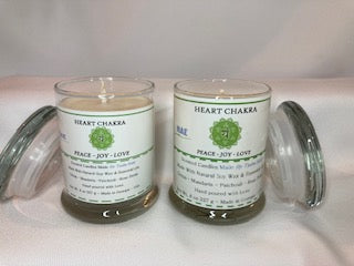 Heart Chakra: Small 8 oz Scented Soy Candle