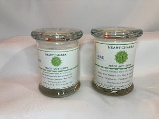 Heart Chakra: Small 8 oz Scented Soy Candle