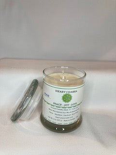 Heart Chakra: Small 8 oz Scented Soy Candle