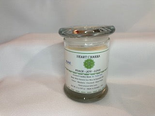 Heart Chakra: Small 8 oz Scented Soy Candle