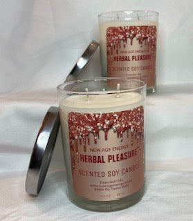 Herbal Pleasure: Large 13.5 oz Soy Candle