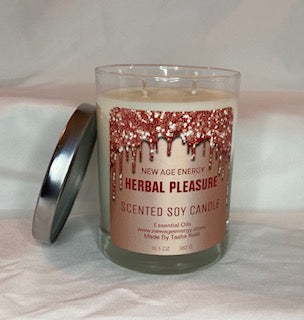 Herbal Pleasure: Large 13.5 oz Soy Candle