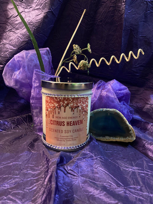 Citrus Heaven: Large 13.5 oz Scented Soy Candle