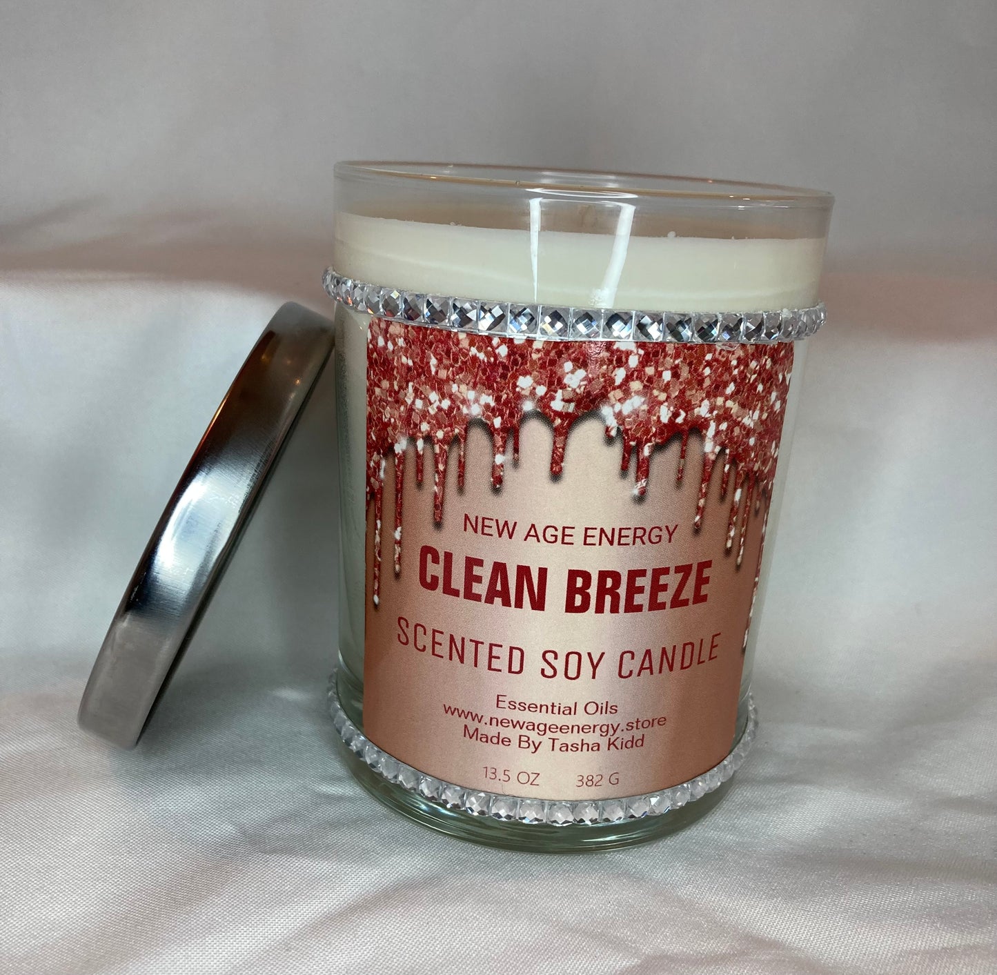 Clean Breeze: Large 13.5 oz Scented Soy Candle