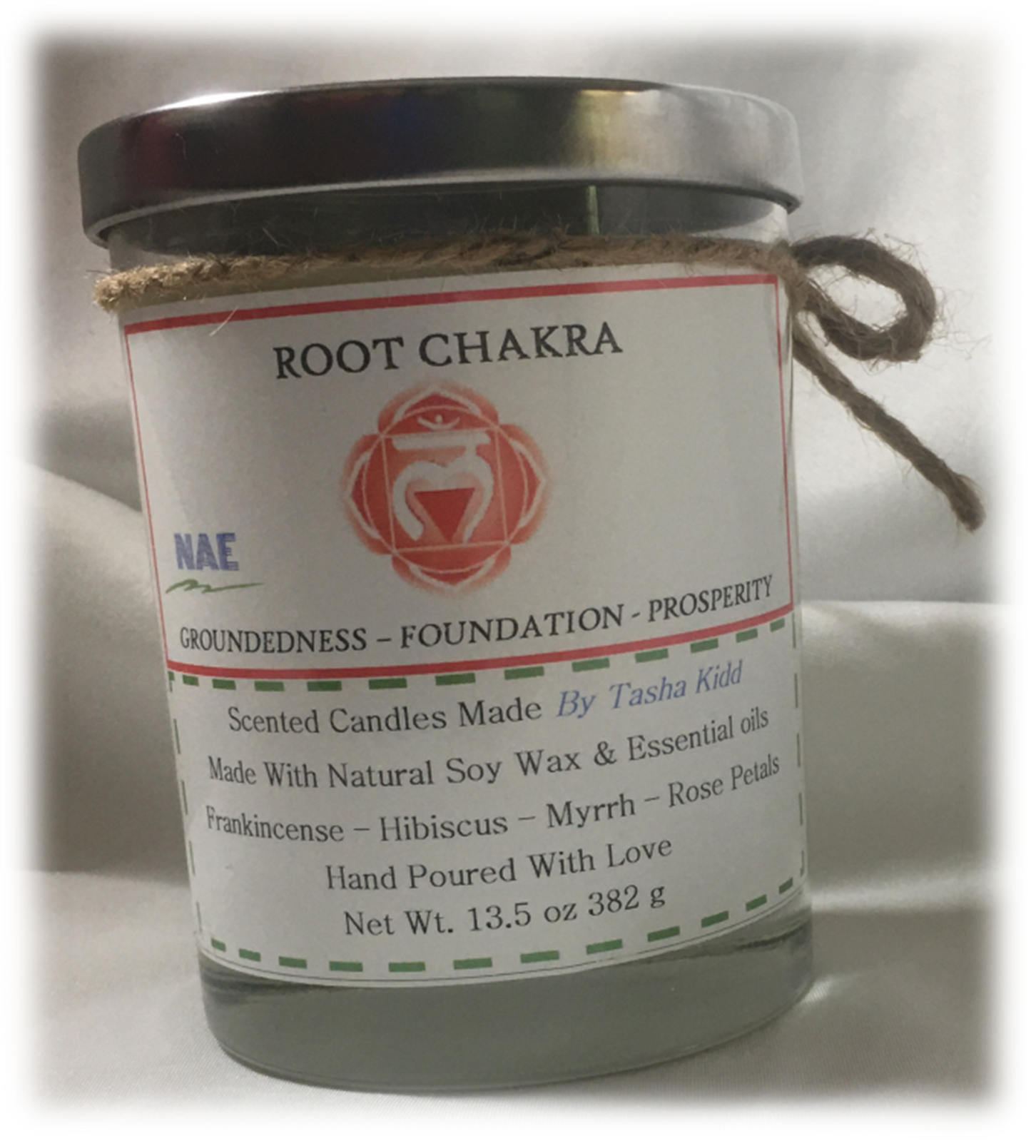 Root Chakra: Large 13.5 oz Soy Candle