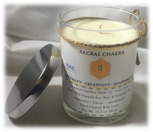 Sacral Chakra: Large 13.5 oz Soy Candle