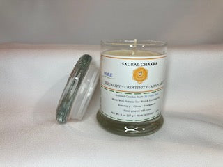 Sacral Chakra: Small 8 oz Scented Soy Candle