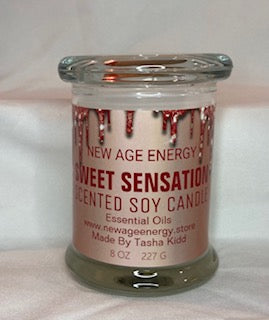 Sweet Sensation: Small 8 oz Scented Soy Candle