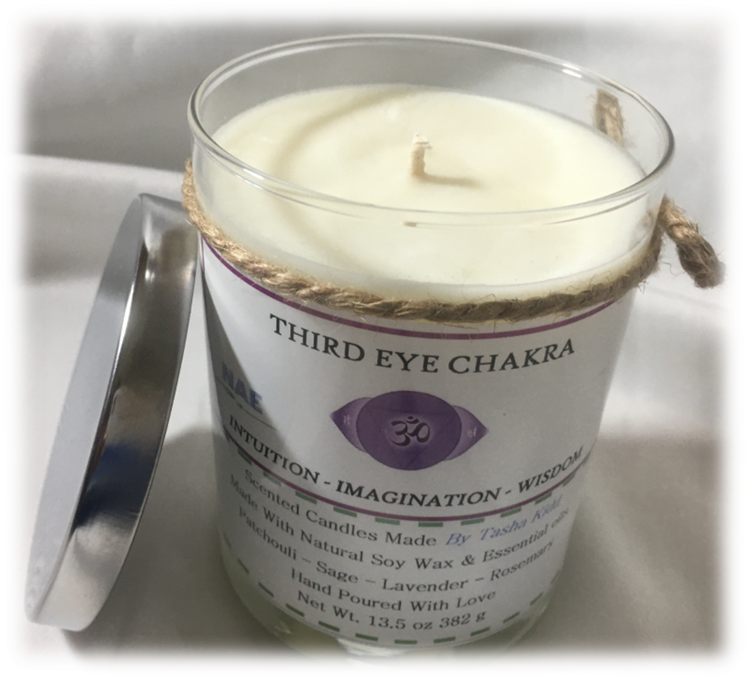 Third Eye Chakra: Large 13.5 oz Soy Candle