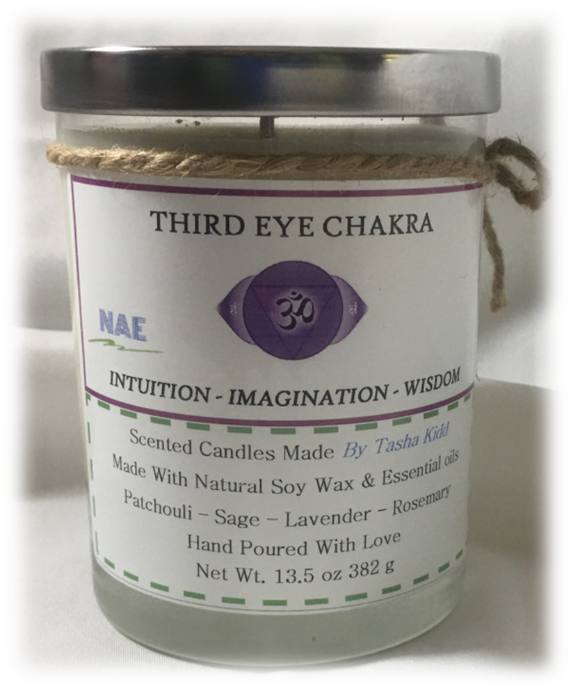 Third Eye Chakra: Large 13.5 oz Soy Candle