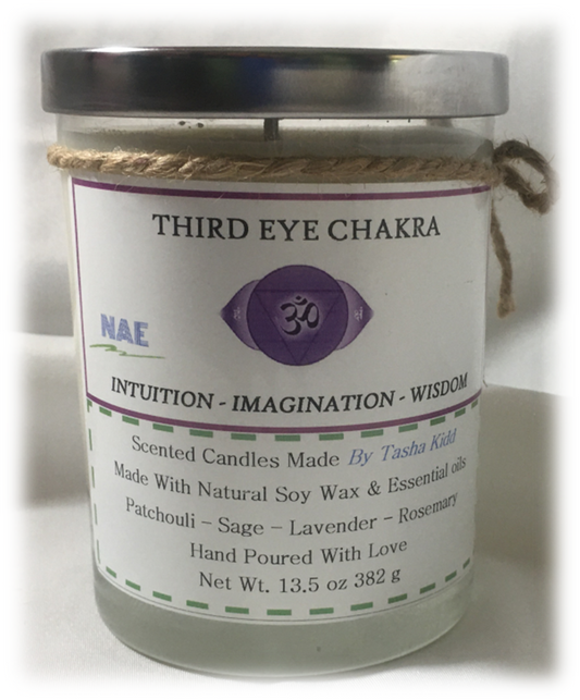 Third Eye Chakra: Large 13.5 oz Soy Candle