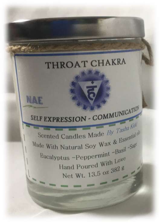 Throat Chakra: Large 13.5 oz Soy Candle