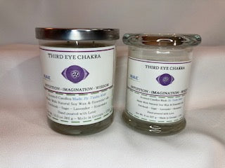 Third Eye chakra: Small 8 oz Scented Soy Candle