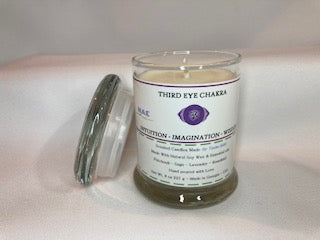 Third Eye chakra: Small 8 oz Scented Soy Candle