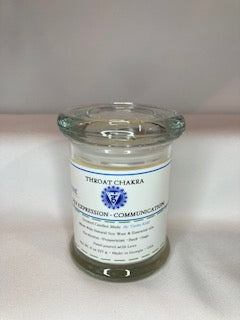 Throat Chakra: Small 8 oz Scented Soy Candle